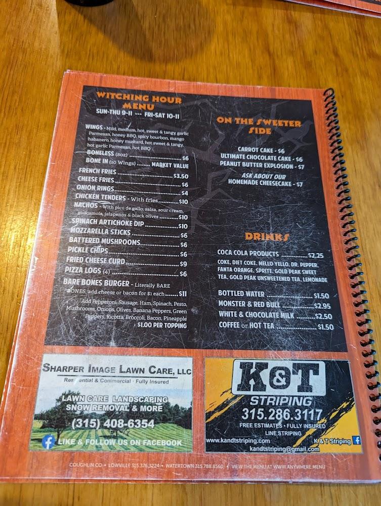Spookhill Bar And Grill Menu image 4